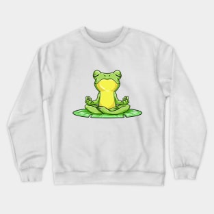 Cool frog is doing Yoga Crewneck Sweatshirt